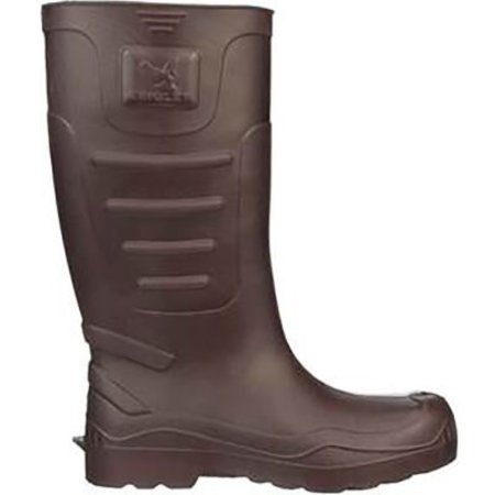 TINGLEY Airgo„¢ Ultra Lightweight Knee Boot, Men's Size 6, 15"H, Plain Toe, Cleated Outsole, Brown 21144.06